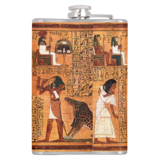 Egyptische Royal Papyrus Flask Heupfles (Achterkant)