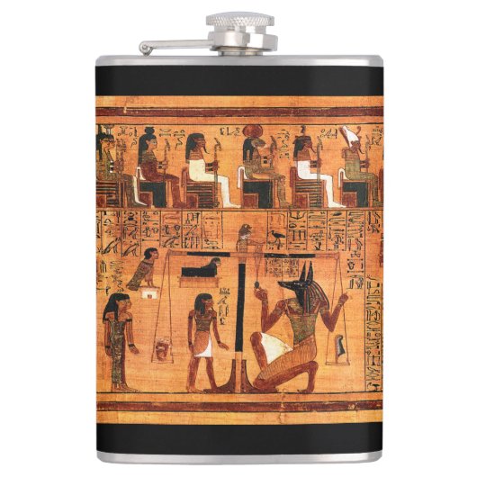Egyptische Royal Papyrus Flask Heupfles (Voorkant)