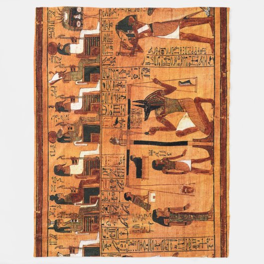 Egyptische Royal Papyrus Fleece Deken (Voorkant)