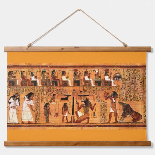 Egyptische Royal Papyrus Hangend Wandkleed (Voorkant)