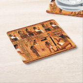 Egyptische Royal Papyrus Kartonnen Onderzetters (Schuin)