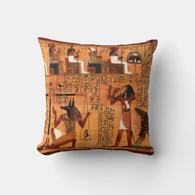 Egyptische Royal Papyrus Kussen (Voorkant)