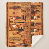 Egyptische Royal Papyrus Sherpa Deken (Voorkant)