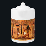 Egyptische Royal Papyrus Theepot<br><div class="desc">Schitterend ontworpen Egyptisch koninklijk papyrus.</div>