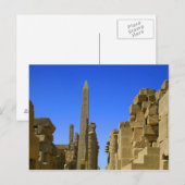 Egyptische ruïnes Karnack Briefkaart (Voorkant / Achterkant)