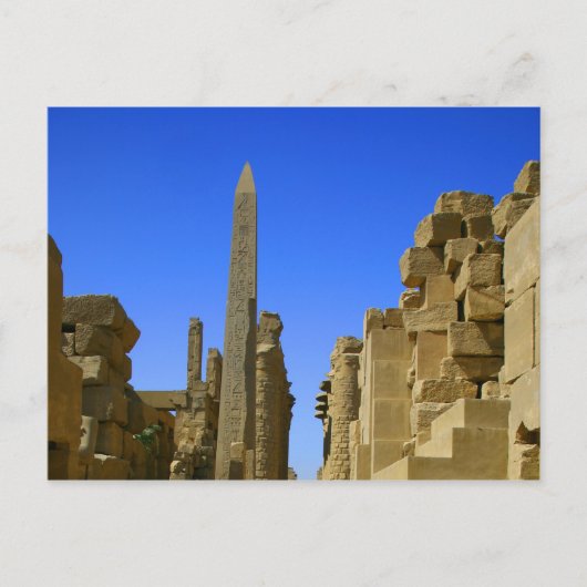 Egyptische ruïnes Karnack Briefkaart (Voorkant)