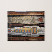Egyptische sarcofaag bekleed met hiërogliefen (p legpuzzel (Horizontaal)