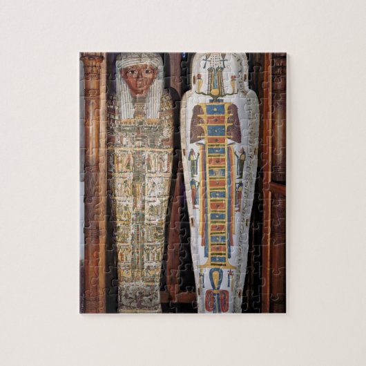 Egyptische sarcofaag bekleed met hiërogliefen (p legpuzzel (Verticaal)