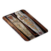 Egyptische sarcofaag bekleed met hiërogliefen (p magneet (Rechterzijde)