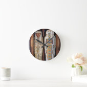 Egyptische sarcofaag bekleed met hiërogliefen (p ronde klok (Huis)