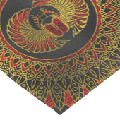 Egyptische Scarab Beetle - Goud en rood metallisch Korte Tafelloper (Hoek)