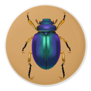 Egyptische Scarab Beetle Keramische Knop