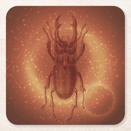 Egyptische Scarab Beetle Onderzetter Set (Voorkant)