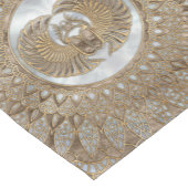 Egyptische Scarab Beetle Pastel Golds Korte Tafelloper (Hoek)