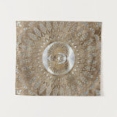 Egyptische Scarab Beetle Pastel Golds Wandkleed (Voorkant (horizontaal))