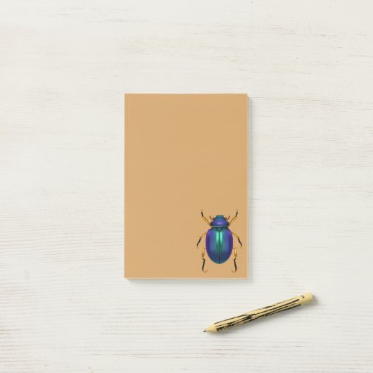 Egyptische Scarab Beetle Post-it® Notes (Op bureau)