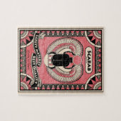 Egyptische Scarab Beetle Puzzle Legpuzzel (Horizontaal)