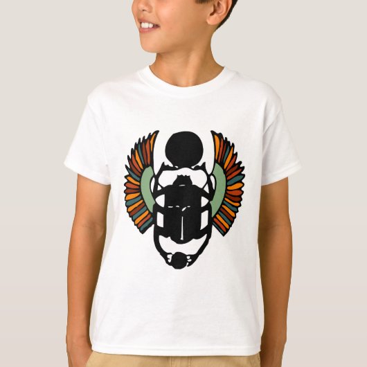 Egyptische Scarab Beetle T-shirt (Voorkant)