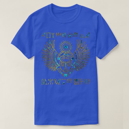 Egyptische Scarab Beetle T-shirt (Design voorkant)
