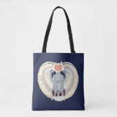 Egyptische Scarab Beetle Tote Bag (Voorkant)