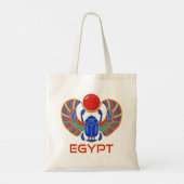 Egyptische Scarab-Canvas tas (Achterkant)