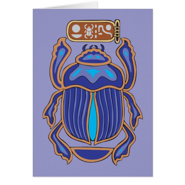 Egyptische Scarab Dung Dung Beetle (Voorkant)