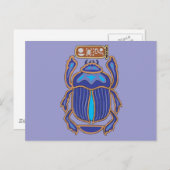Egyptische Scarab Dung Dung Beetle Briefkaart (Voorkant / Achterkant)