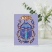 Egyptische Scarab Dung Dung Beetle Briefkaart (Staand voorkant)