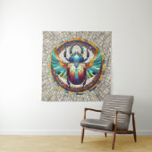 Egyptische Scarab Kever - Mozaïekkunst Wandkleed (In situ)