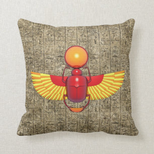 Egyptische Scarab Kussen