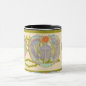 Egyptische Scarab met Kephri Cartouche Mok (Midden)