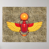 Egyptische Scarab Poster (Voorkant)
