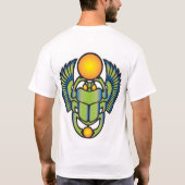 Egyptische Scarab - voor/achter T-shirt (Achterkant)