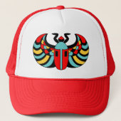 Egyptische Scarabee Hoed Trucker Pet (Voorkant)
