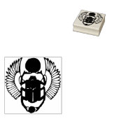 Egyptische scarabee kever illustratie kunststempel rubberstempel (Gestempeld)