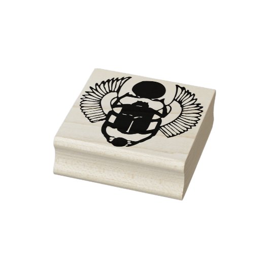 Egyptische scarabee kever illustratie kunststempel rubberstempel (Stempel)