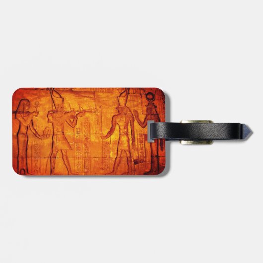 Egyptische scene bagagelabel (Achterkant horizontaal)