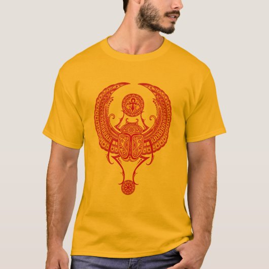 Egyptische scharab t-shirt (Voorkant)