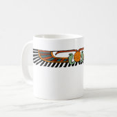 Egyptische scharnierende schijf koffiemok (Voorkant links)