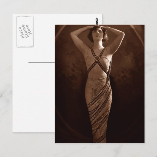 Egyptische schoonheid briefkaart (Voorkant / Achterkant)