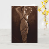 Egyptische schoonheid kaart (Gele Bloem)