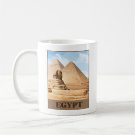 Egyptische sfinx en piramides koffiemok