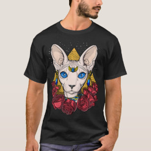 Egyptische Sfinx Kat T-shirt