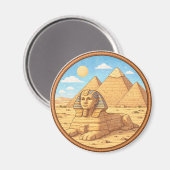 Egyptische Sfinx Magneet (Voorkant / Achterkant)