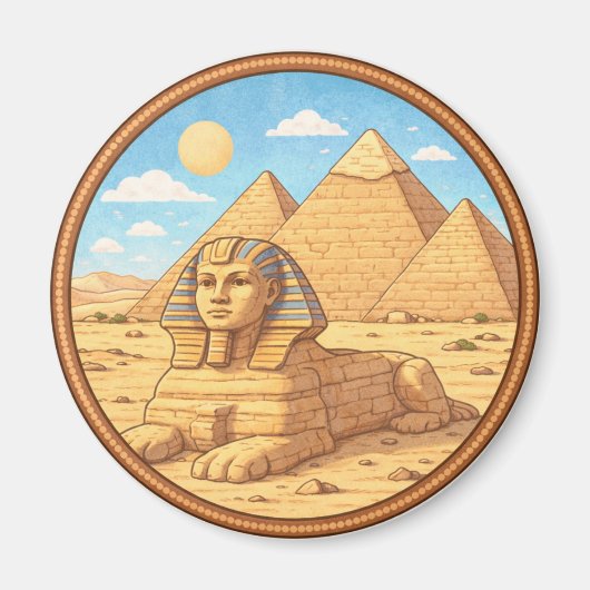 Egyptische Sfinx Magneet (Voorkant)