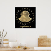 Egyptische Sfinx Poster (Keuken)