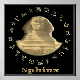 Egyptische Sfinx Poster