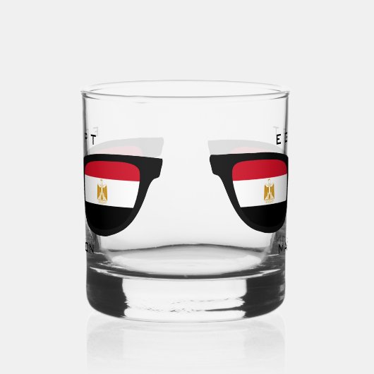 Egyptische Shades aangepaste naam Whisky Glas (Links)