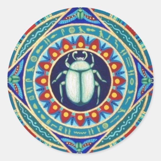 Egyptische sjalab stickers van Soozie Wray. (Voorkant)