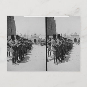 Egyptische soldaten in de Citadel, Caïro c.1900 Briefkaart
